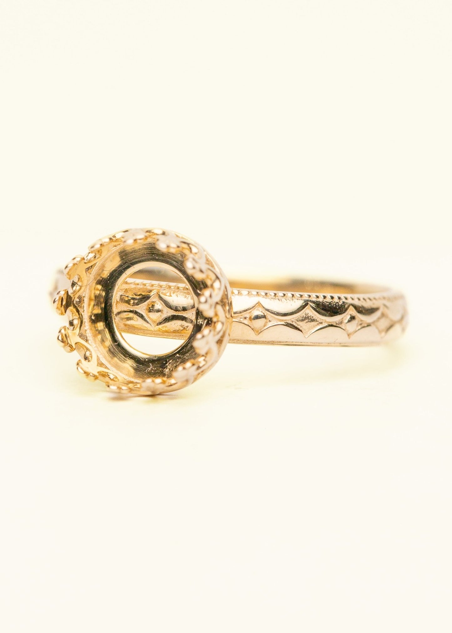 8mm Floral Elegance Ring OS - Mamma's Liquid Love