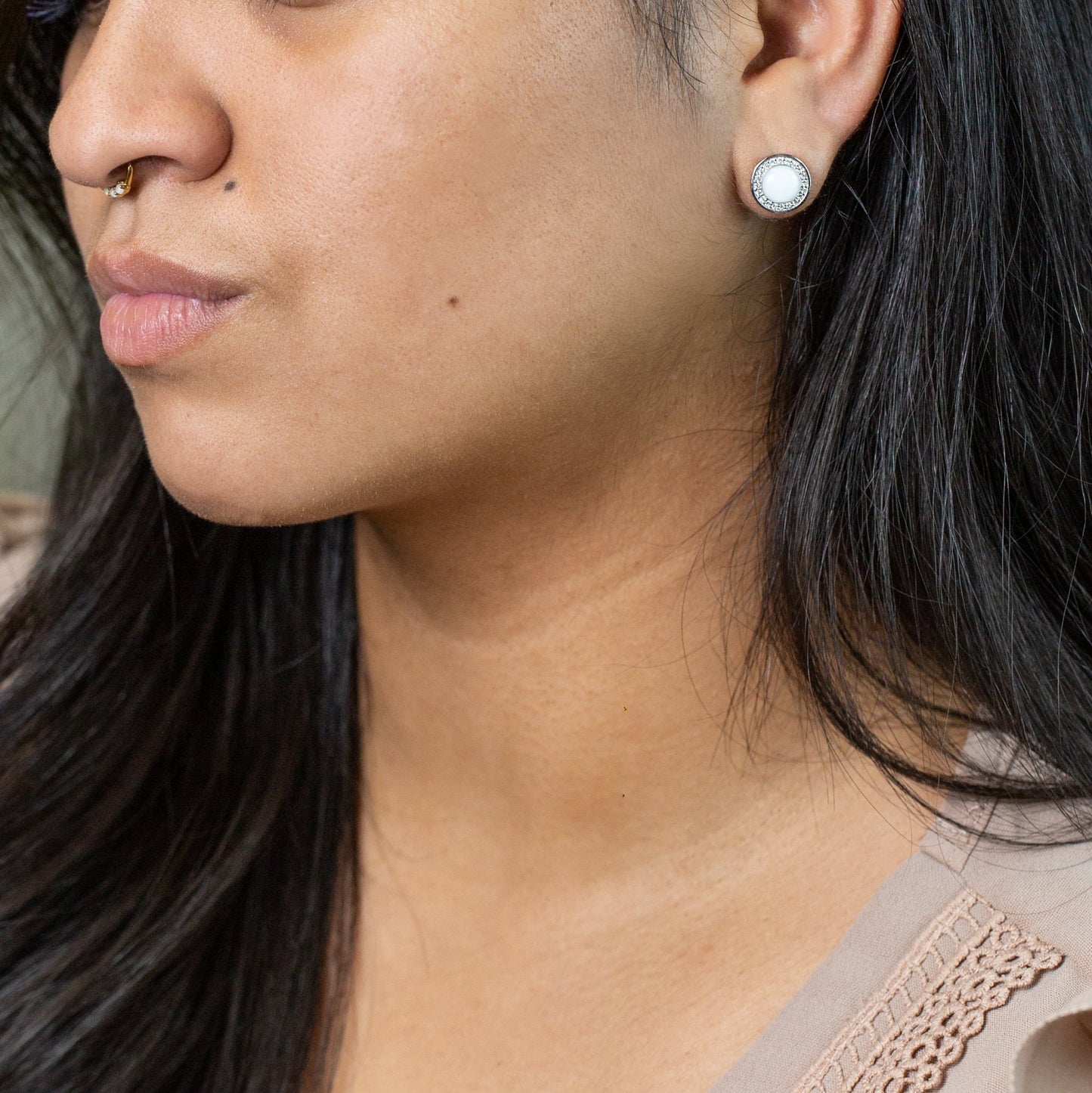 Glowing Halo Breastmilk Earrings - Mamma's Liquid Love
