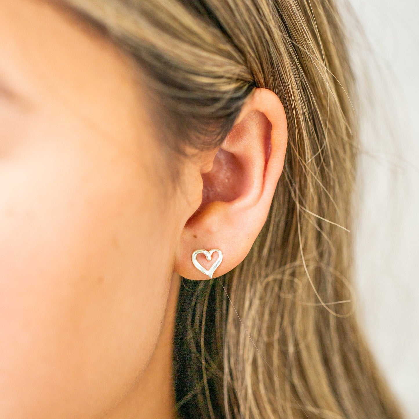 Heart Stud Earrings - Mamma's Liquid Love