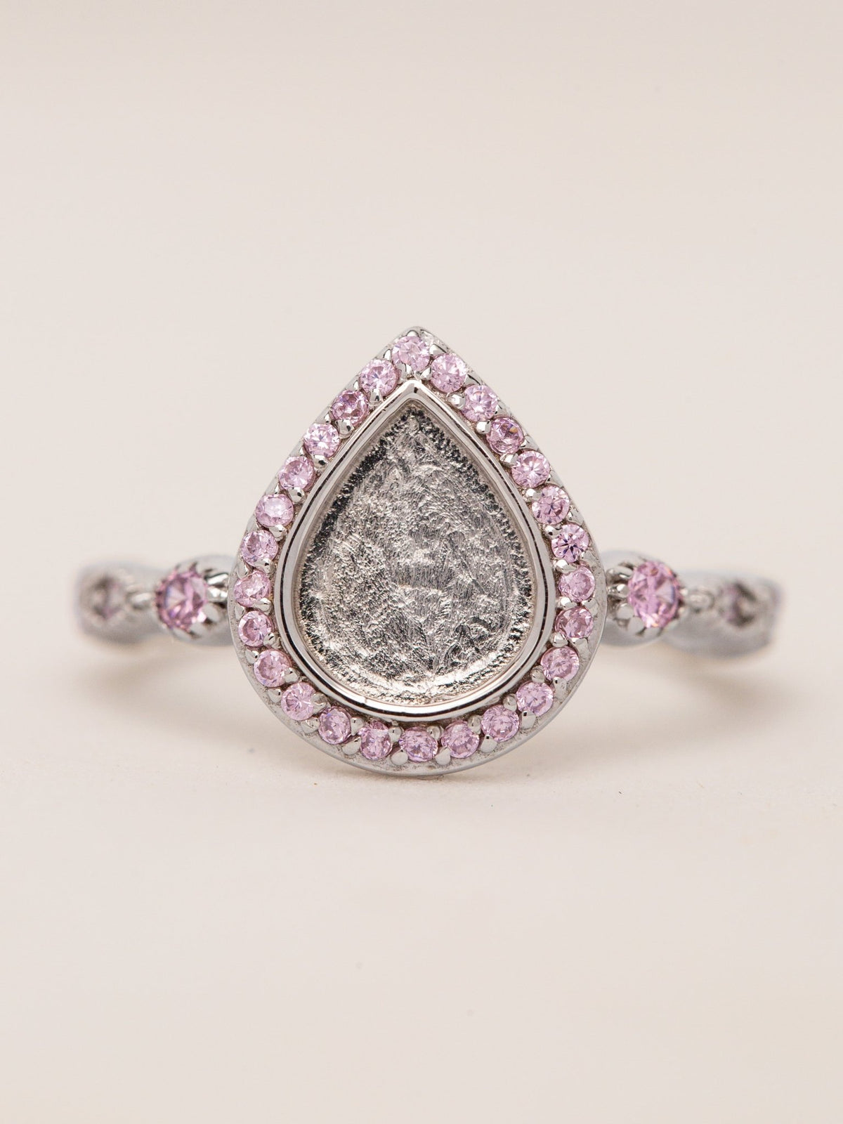 Love Drop Ring with Ornate Band MTM_Breastmilk_Jewelry_Keepsakes- Mamma's Liquid Love