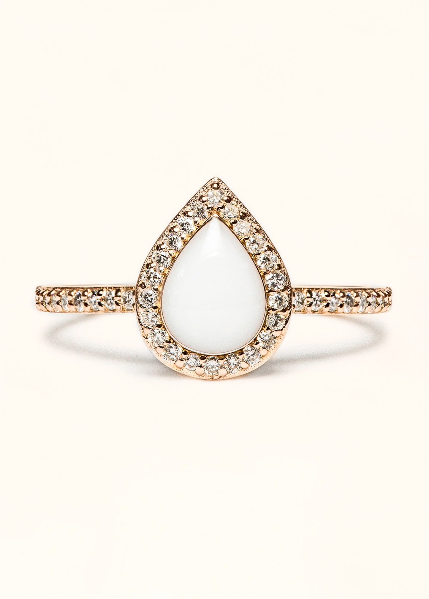 Love Drop Breastmilk Ring with Side Stones - Mamma's Liquid Love