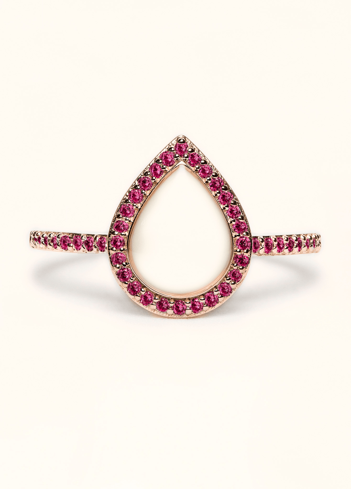 Love Drop Breastmilk Ring with Side Stones - Mamma's Liquid Love