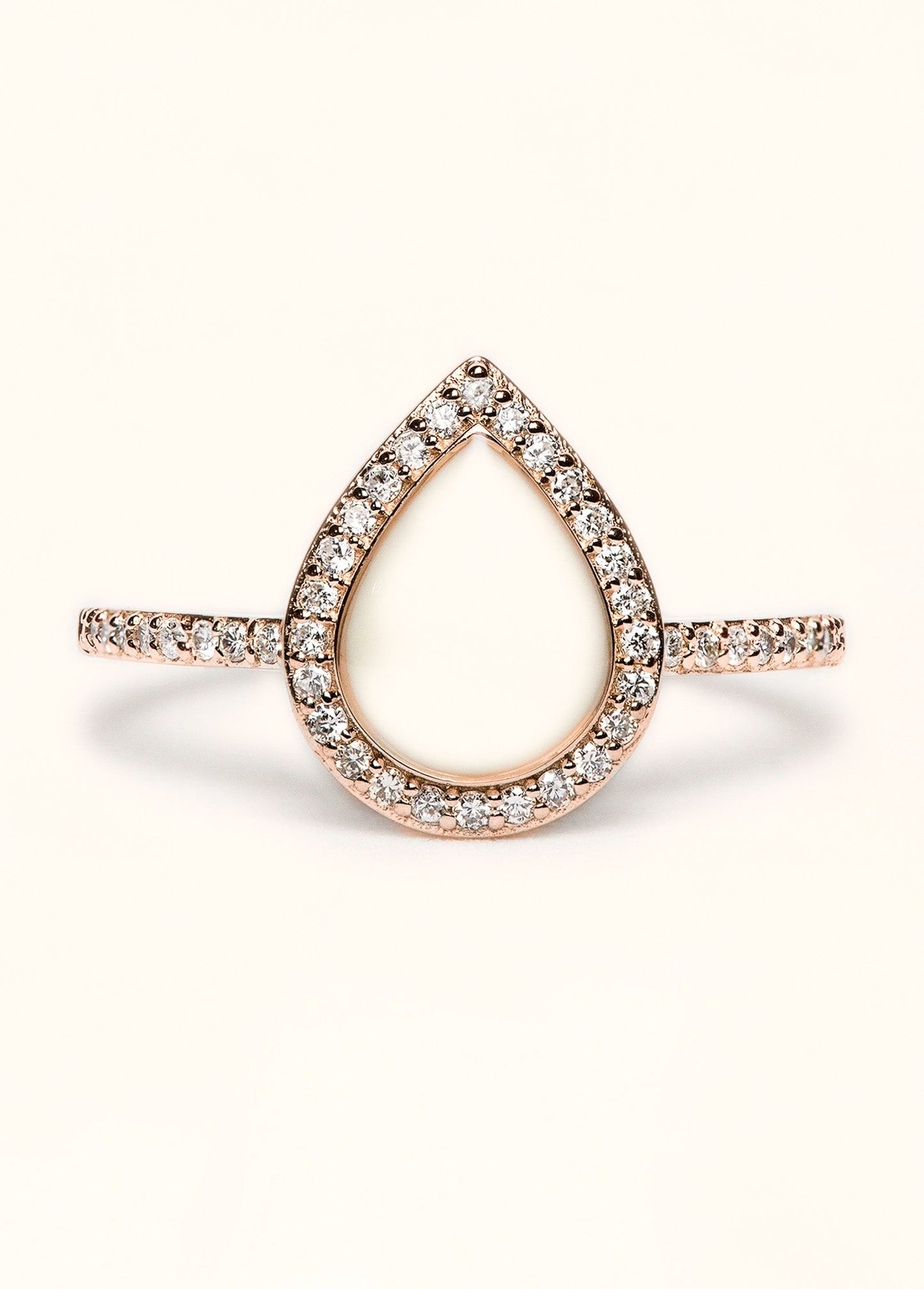 Love Drop Breastmilk Ring with Side Stones - Mamma's Liquid Love