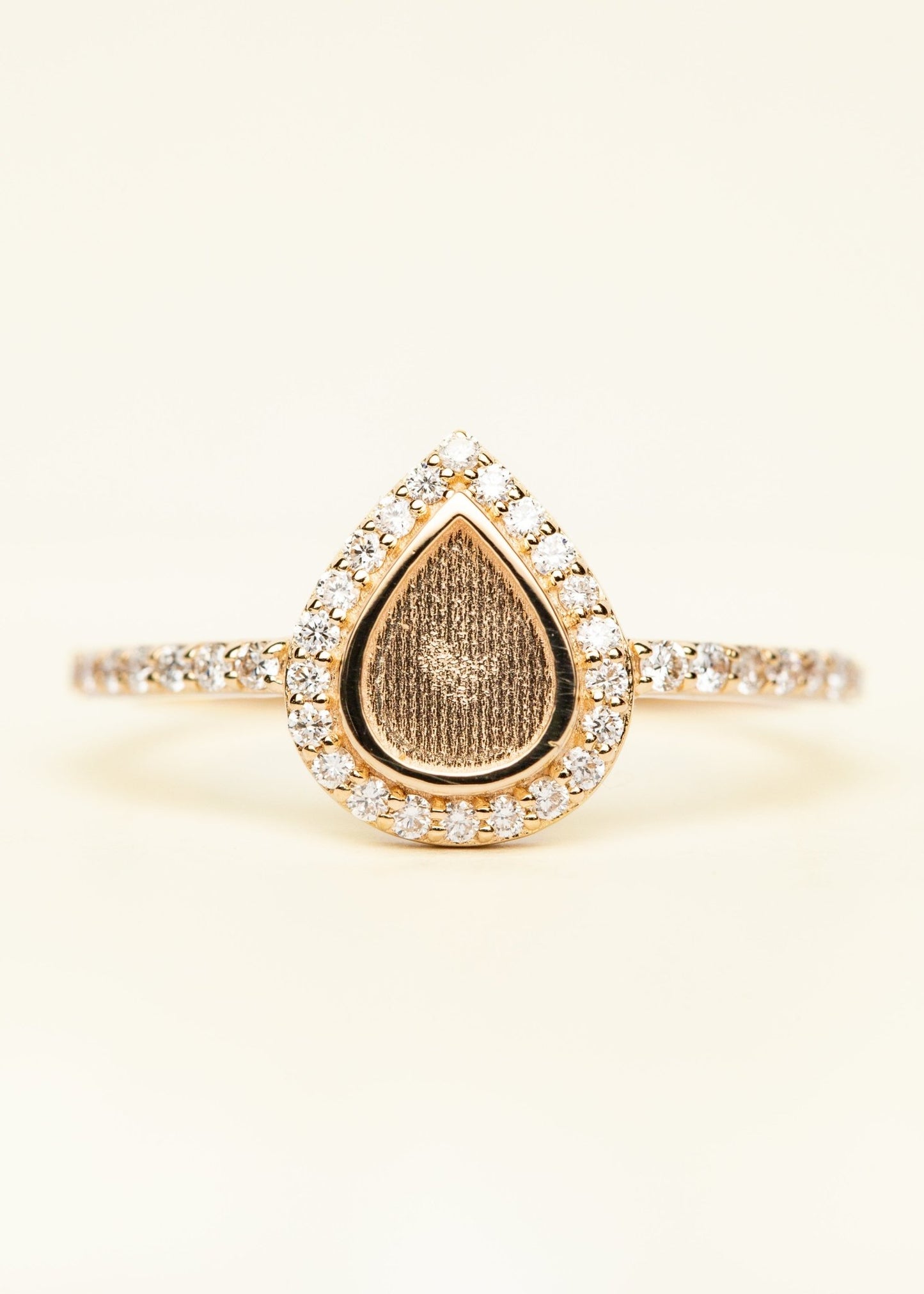 Love Drop Ring with Side Stones OS - Mamma's Liquid Love