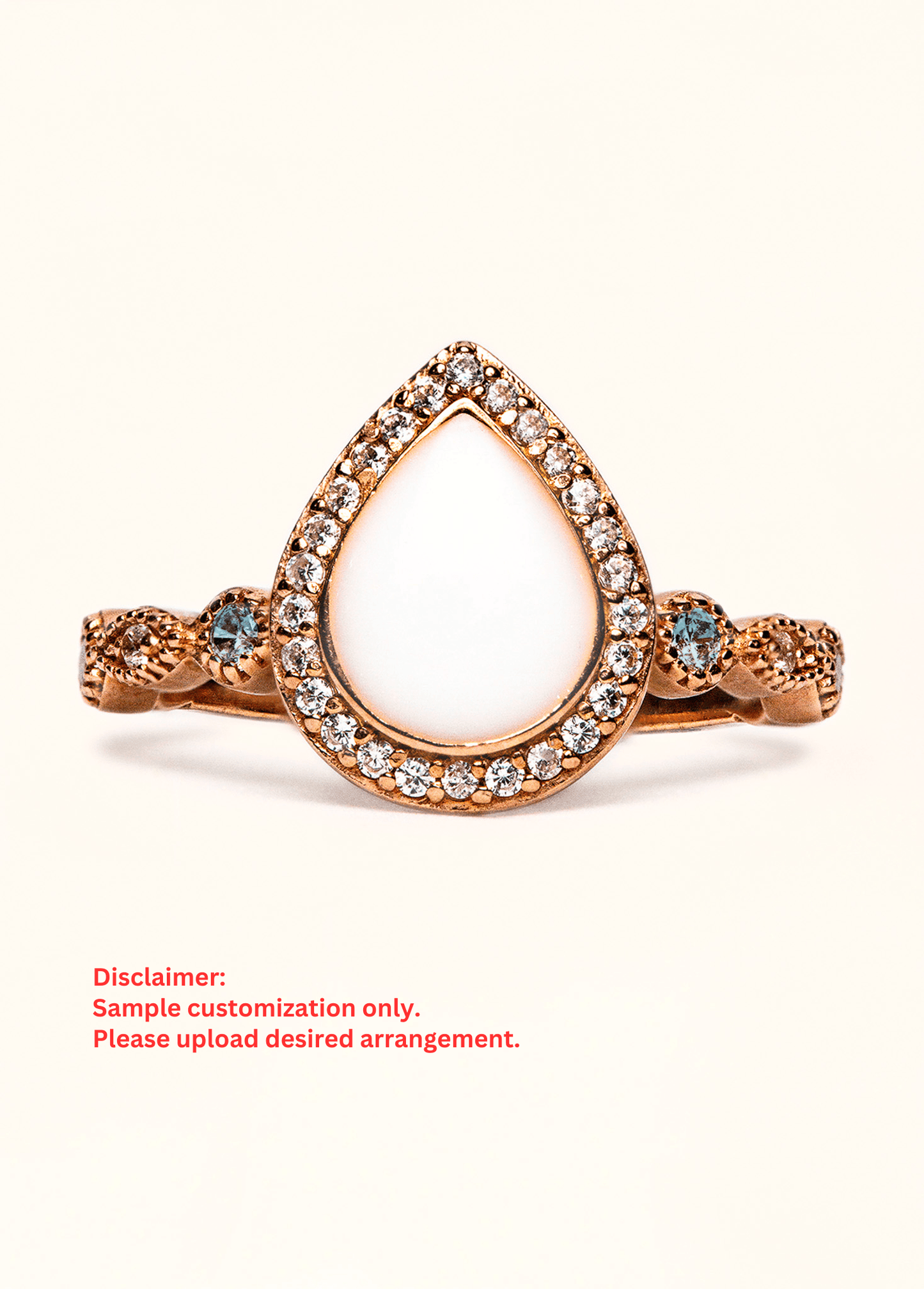 Love Drop with Ornate Breastmilk Band - Mamma's Liquid Love