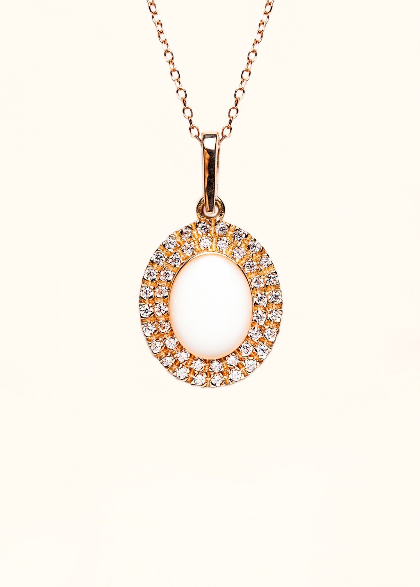 Serenity Double Halo Breastmilk Pendant - Mamma's Liquid Love