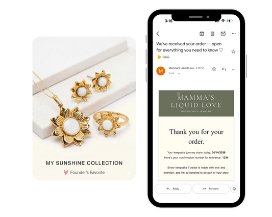 What happens after you order a keepsake