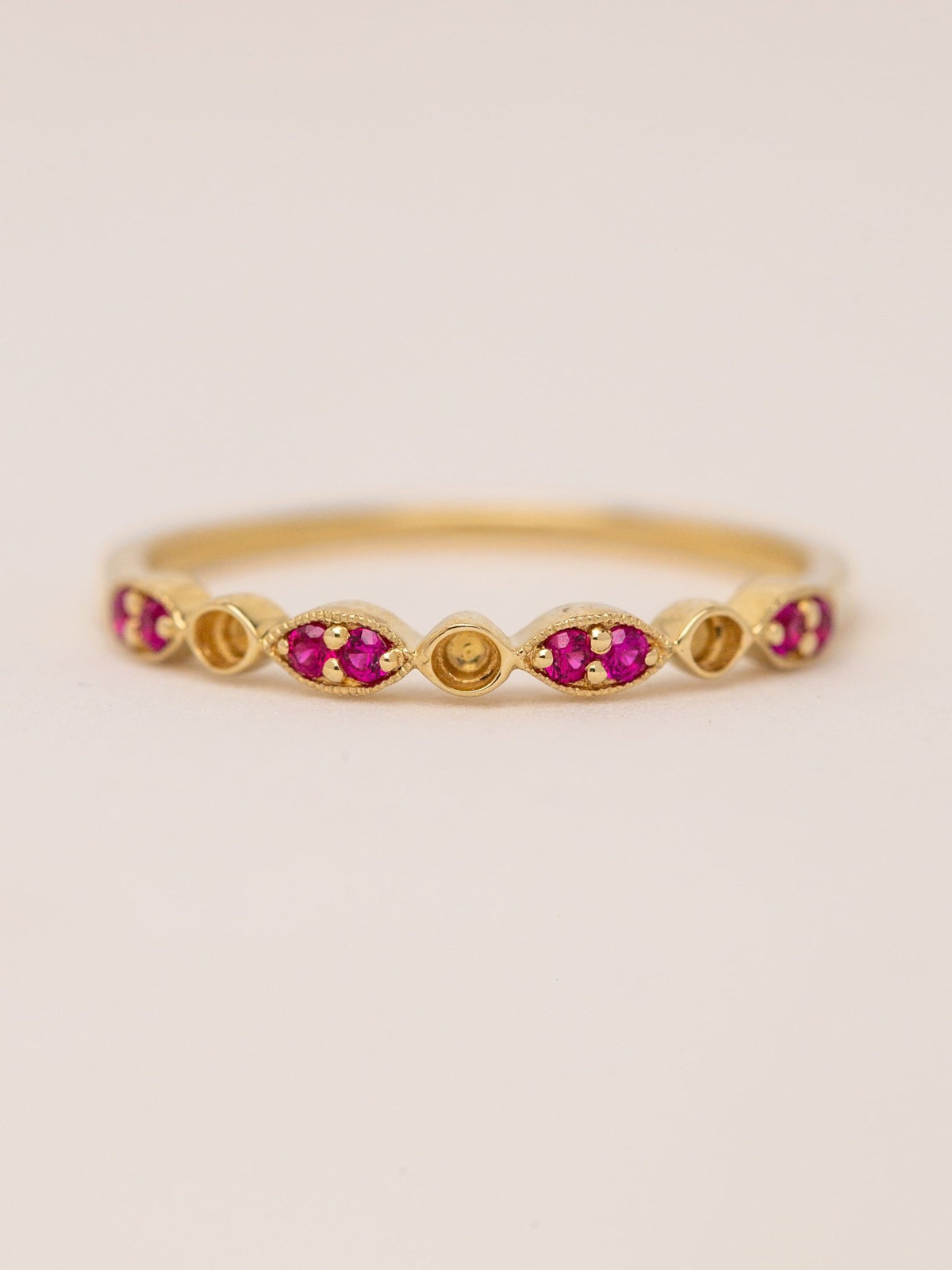 2-Birthstone Stacker Ring MTM_Breastmilk_Jewelry_Keepsakes- Mamma's Liquid Love