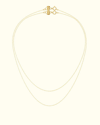 2 Layer Charm Necklace_Breastmilk_Jewelry_Keepsakes- Mamma's Liquid Love
