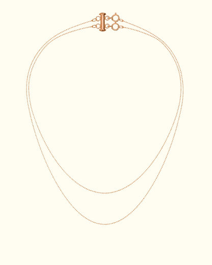 2 Layer Charm Necklace_Breastmilk_Jewelry_Keepsakes- Mamma's Liquid Love