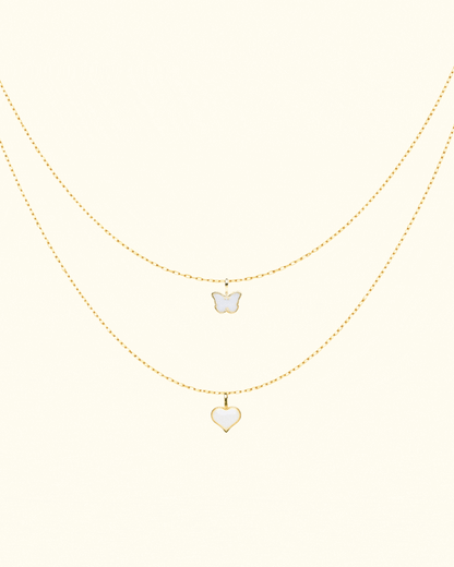 2 Layer Charm Necklace