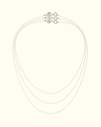 3 Layer Charm Necklace_Breastmilk_Jewelry_Keepsakes- Mamma's Liquid Love