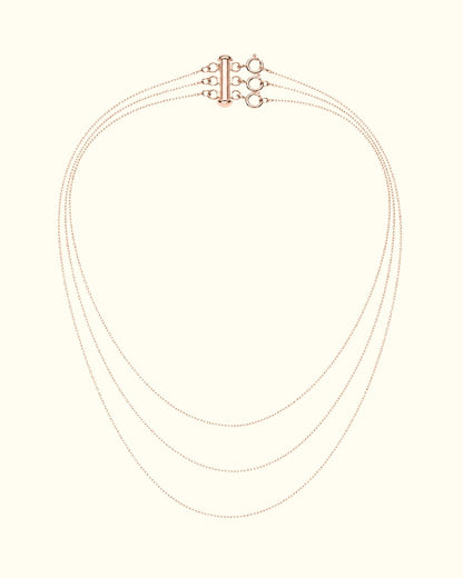 3 Layer Charm Necklace_Breastmilk_Jewelry_Keepsakes- Mamma's Liquid Love