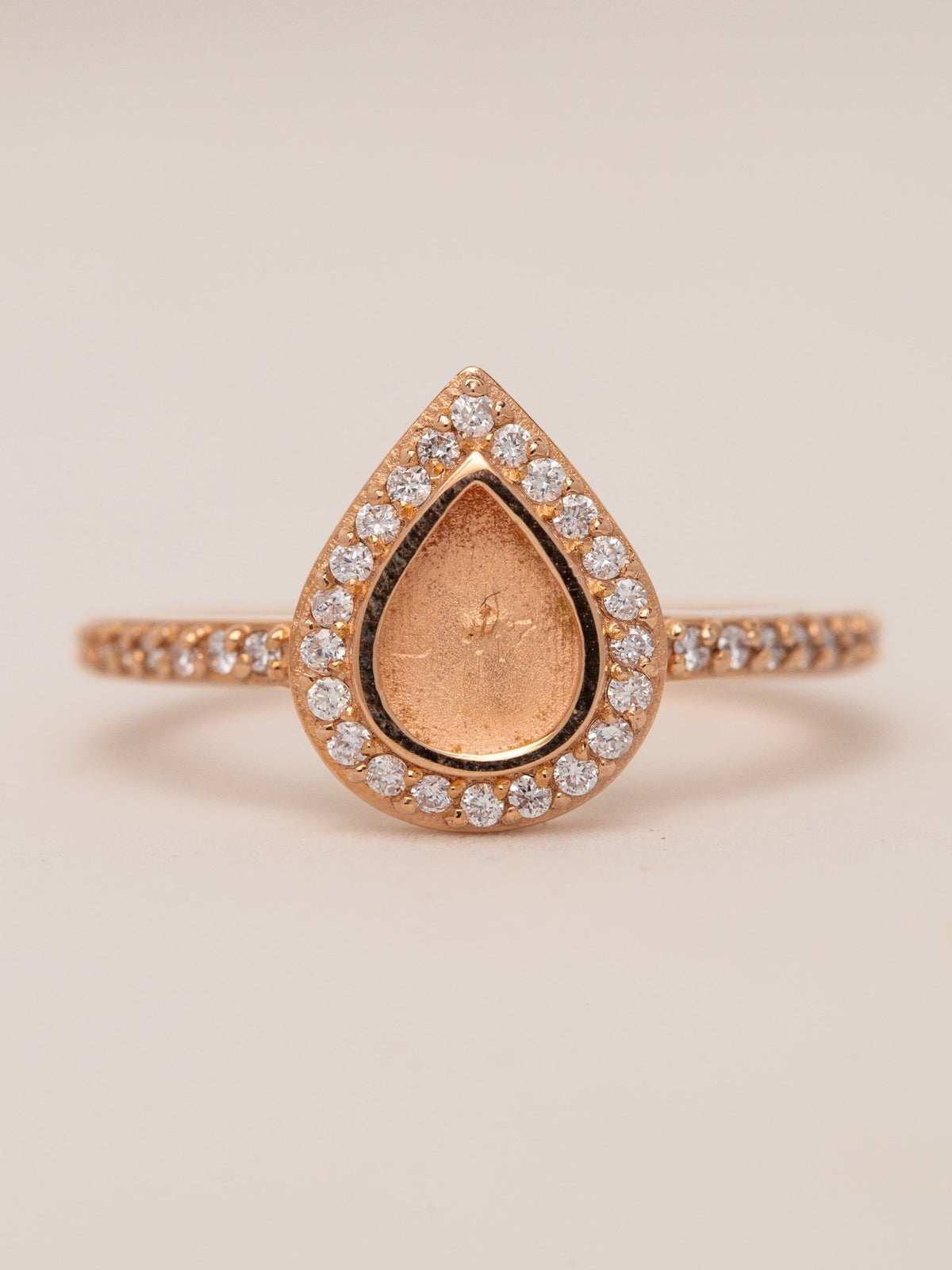 5x7 Love Drop Ring with Side Stones MTM_Breastmilk_Jewelry_Keepsakes- Mamma's Liquid Love