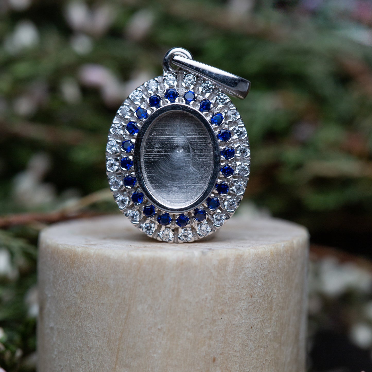Serenity Double Halo Pendant OS