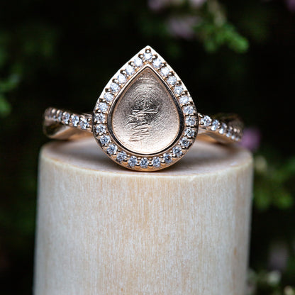 Infinite Love Drop Ring OSVB