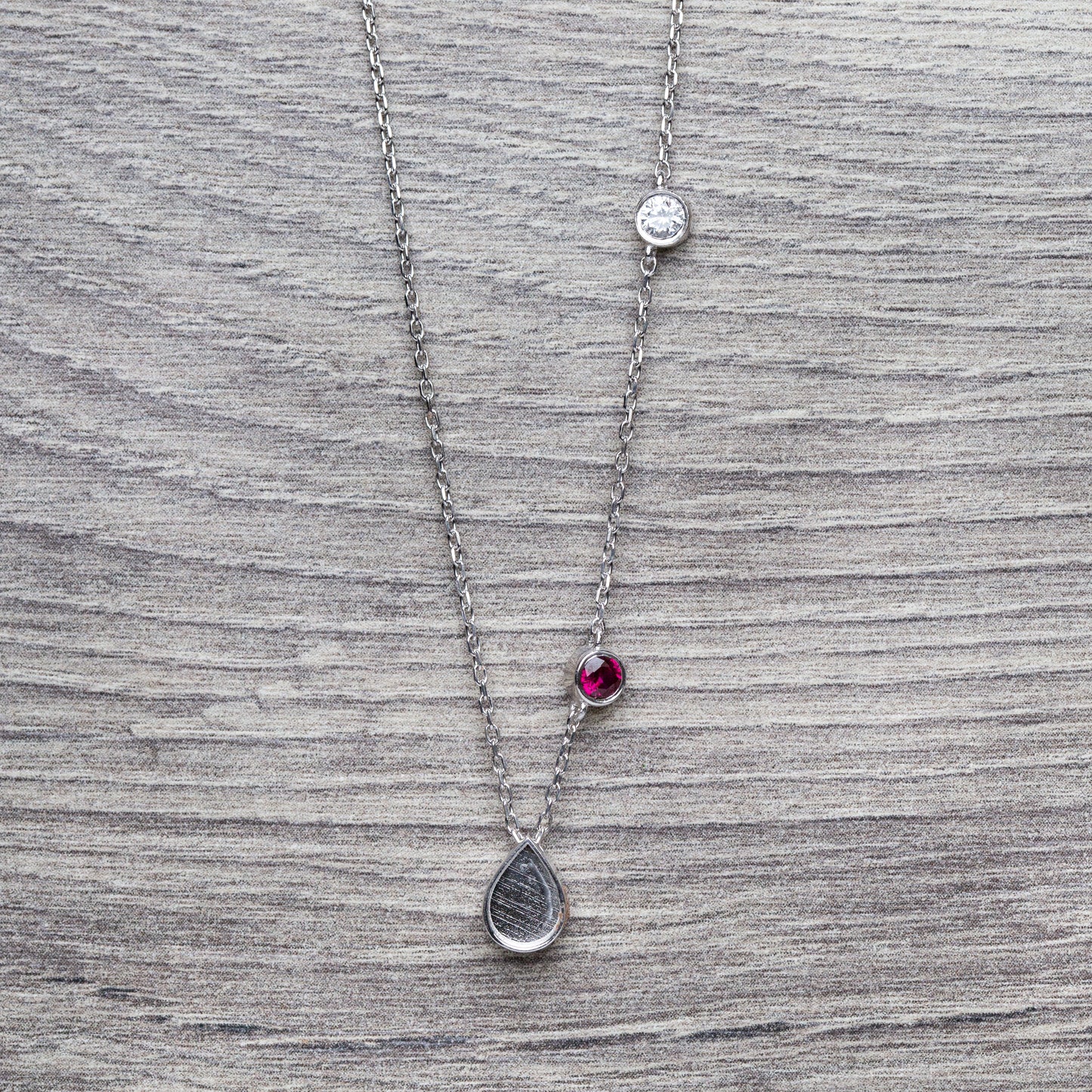Milk Drop Family Necklace OSVB