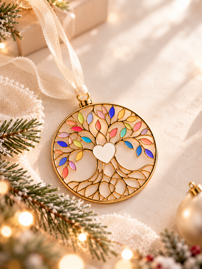 Tree of Life Ornament + Petite Round Charm