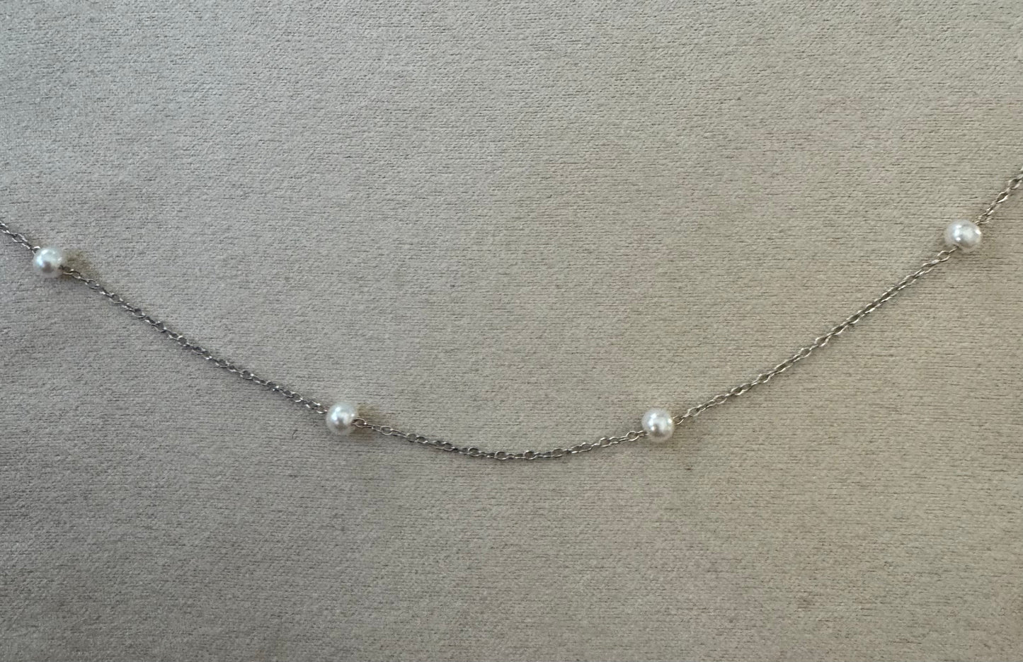 4. Solid sterling silver necklace 16-18 inches 

Have one