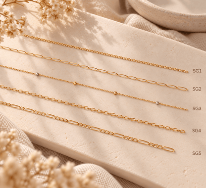 3 Layer Bracelet Stack | 14k Solid Gold_Breastmilk_Jewelry_Keepsakes- Mamma's Liquid Love