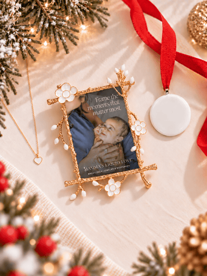 Petite Round Charm + Keepsake Frame + Ornament_Breastmilk_Jewelry_Keepsakes- Mamma's Liquid Love