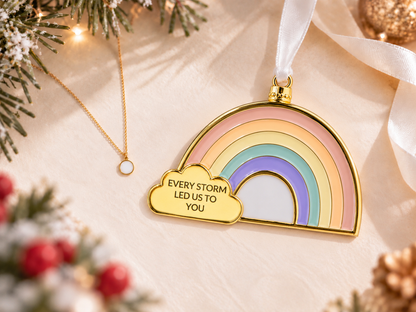 Rainbow Ornament + Petite Round Charm