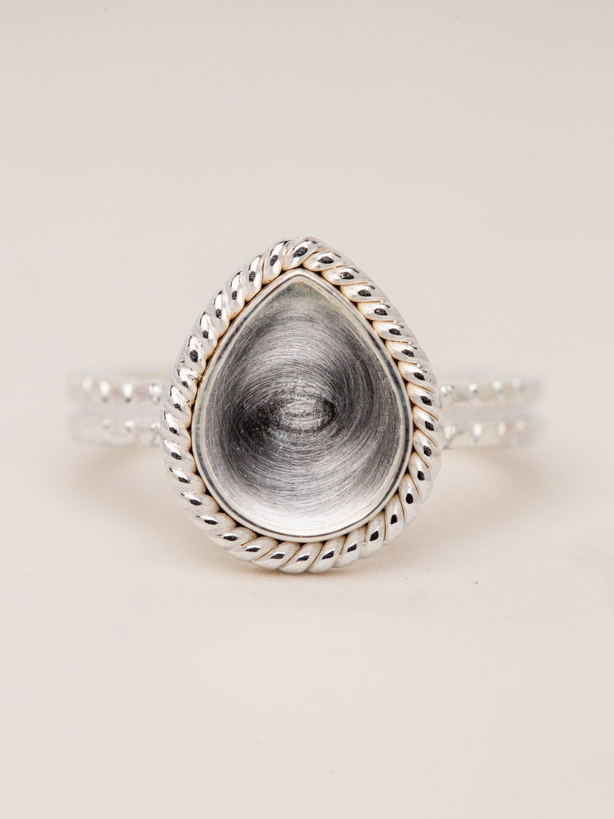 Braided Love Drop Ring MTM_Breastmilk_Jewelry_Keepsakes- Mamma's Liquid Love