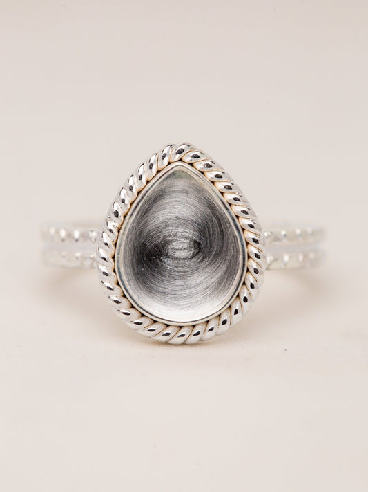 Braided Love Drop Ring MTM_Breastmilk_Jewelry_Keepsakes- Mamma's Liquid Love