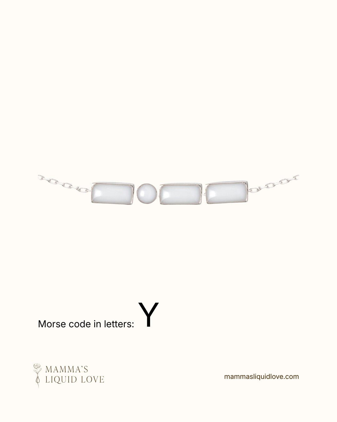 Custom Morse Code Necklace_Breastmilk_Jewelry_Keepsakes - Mamma's Liquid Love