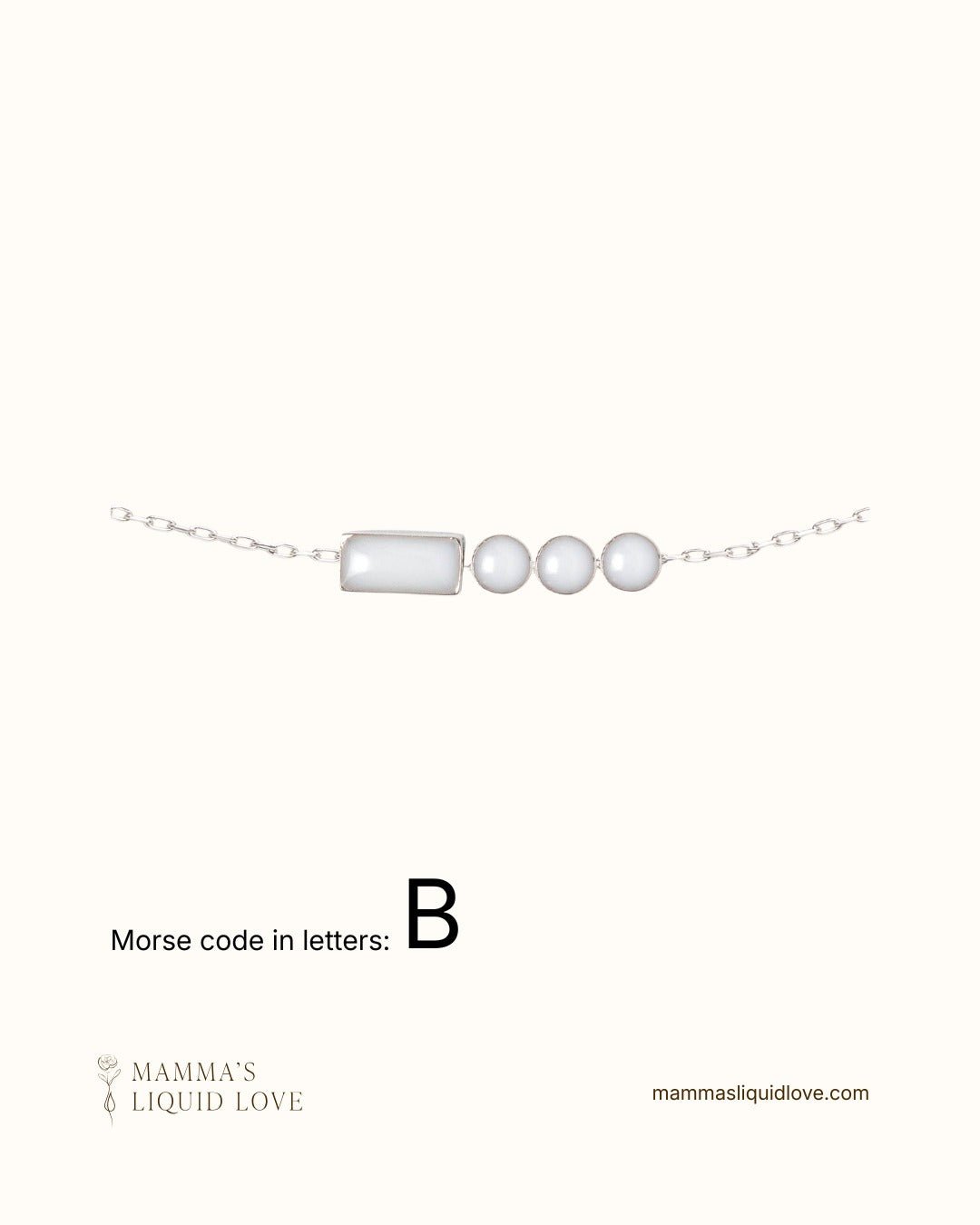 Custom Morse Code Necklace_Breastmilk_Jewelry_Keepsakes - Mamma's Liquid Love