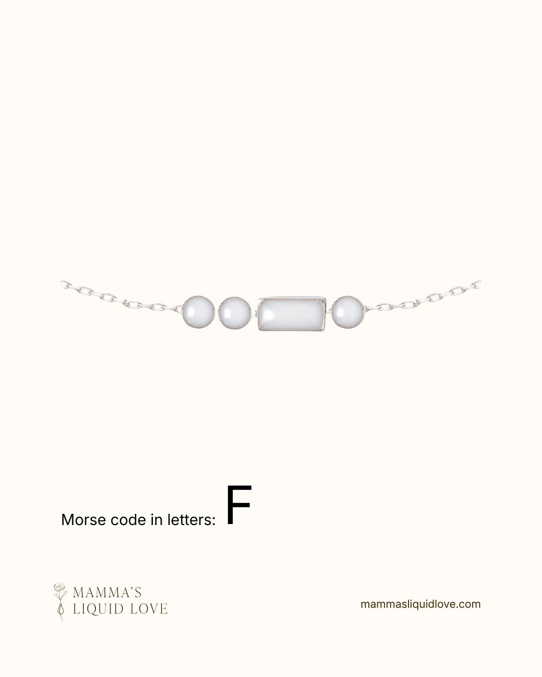 Custom Morse Code Necklace_Breastmilk_Jewelry_Keepsakes - Mamma's Liquid Love