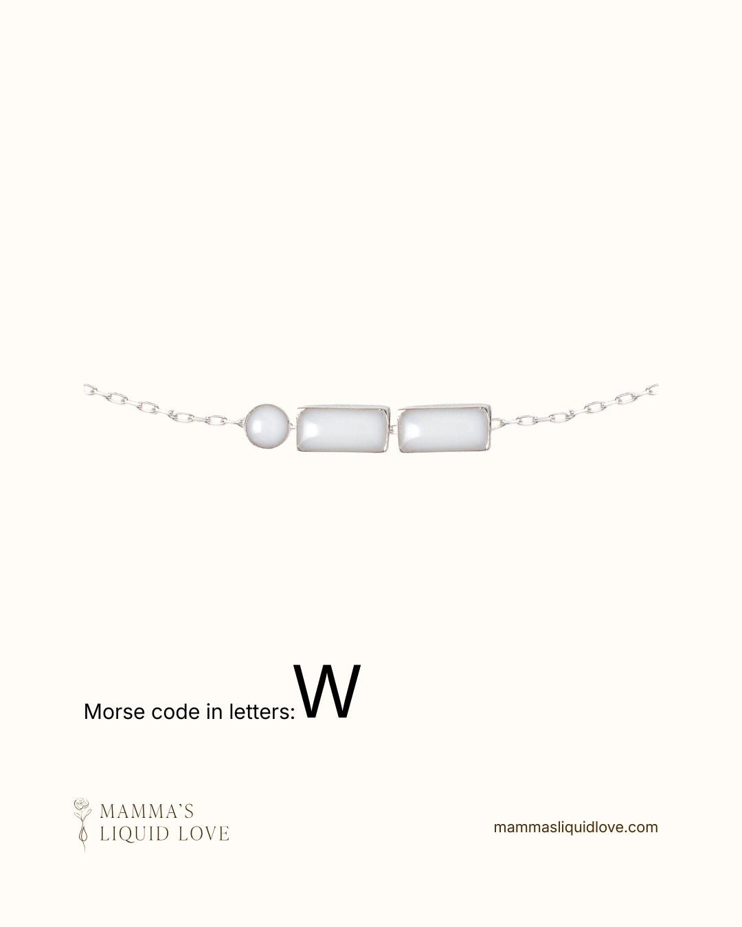 Custom Morse Code Necklace_Breastmilk_Jewelry_Keepsakes - Mamma's Liquid Love