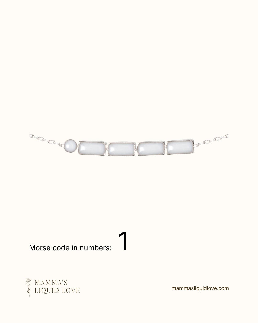 Custom Morse Code Necklace_Breastmilk_Jewelry_Keepsakes - Mamma's Liquid Love