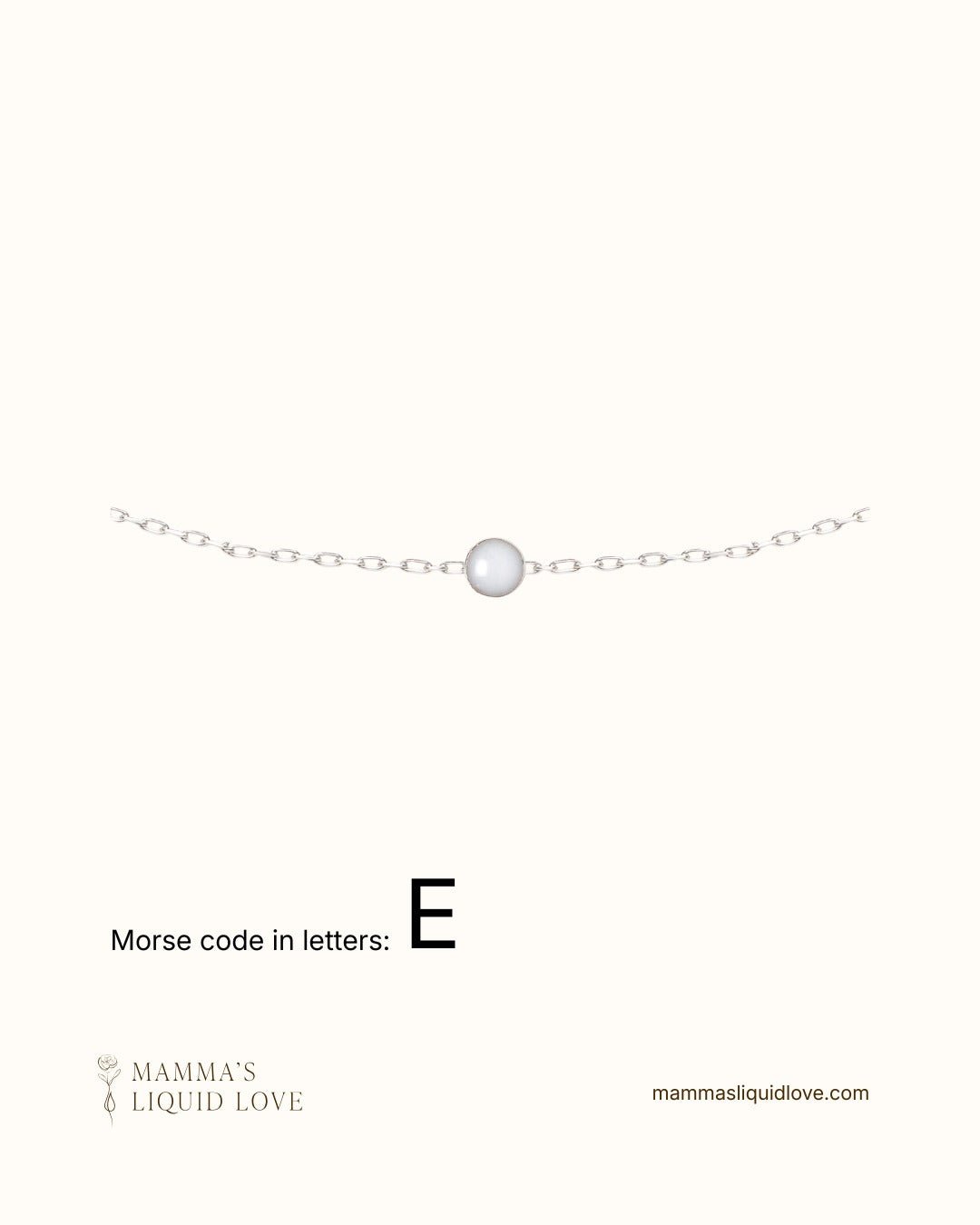 Custom Morse Code Necklace_Breastmilk_Jewelry_Keepsakes - Mamma's Liquid Love