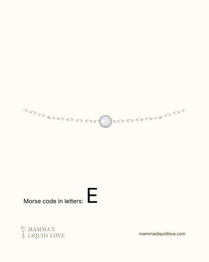 Custom Morse Code Necklace_Breastmilk_Jewelry_Keepsakes - Mamma's Liquid Love