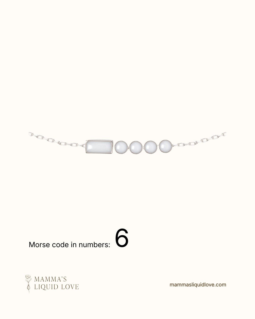 Custom Morse Code Necklace_Breastmilk_Jewelry_Keepsakes - Mamma's Liquid Love