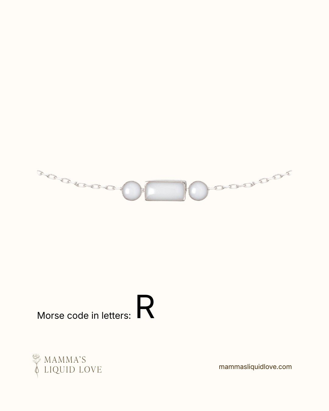 Custom Morse Code Necklace_Breastmilk_Jewelry_Keepsakes - Mamma's Liquid Love
