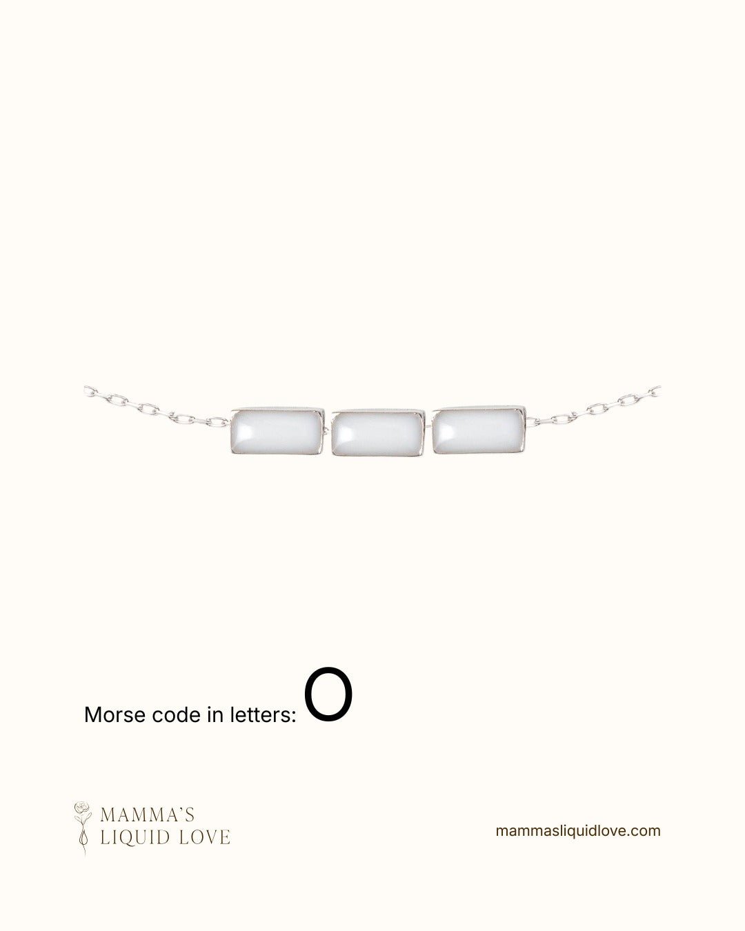 Custom Morse Code Necklace_Breastmilk_Jewelry_Keepsakes - Mamma's Liquid Love