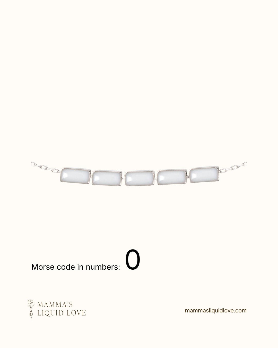 Custom Morse Code Necklace_Breastmilk_Jewelry_Keepsakes - Mamma's Liquid Love