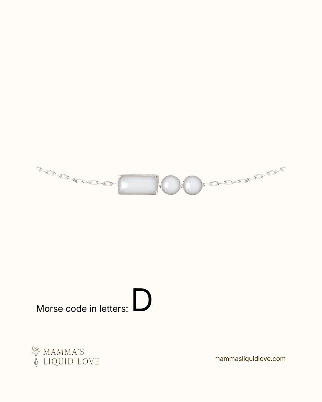 Custom Morse Code Necklace_Breastmilk_Jewelry_Keepsakes - Mamma's Liquid Love