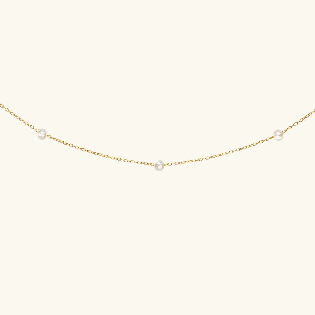 Dainty Pearl Chain Necklace - Mamma's Liquid Love
