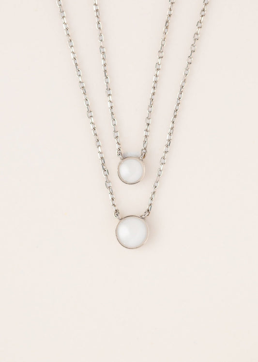 Double Stranded Necklace PI_Breastmilk_Jewelry_Keepsakes- Mamma's Liquid Love