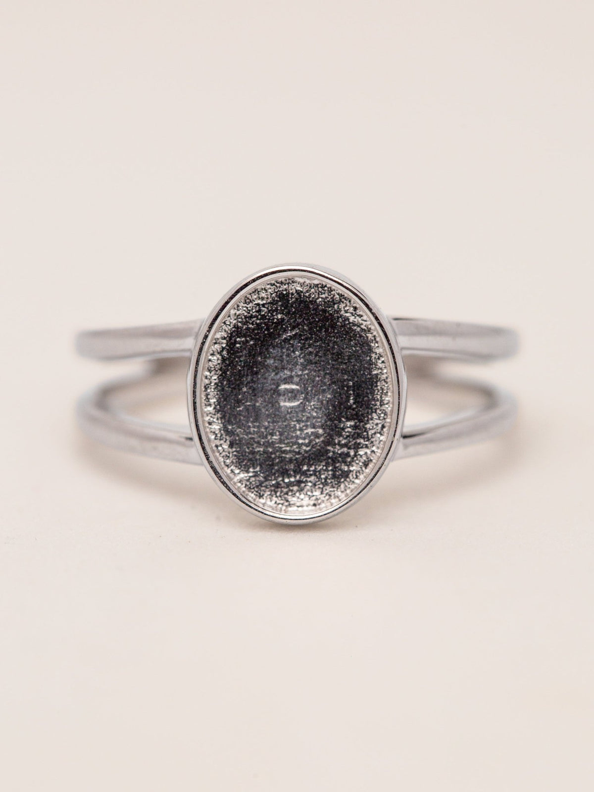 Double Stranded Oval Ring MTM_Breastmilk_Jewelry_Keepsakes- Mamma's Liquid Love