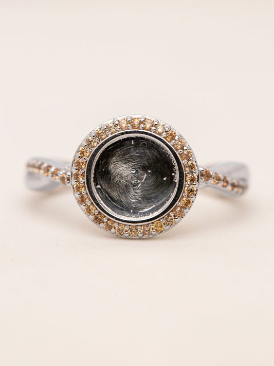 infinite Glowing Halo Ring MTM_Breastmilk_Jewelry_Keepsakes- Mamma's Liquid Love