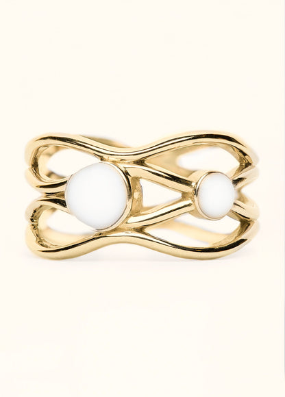 Intertwined Breastmilk Ring - Mamma's Liquid Love