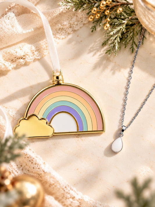 Liquid Gold Drop Pendant + Ornament_Breastmilk_Jewelry_Keepsakes- Mamma's Liquid Love