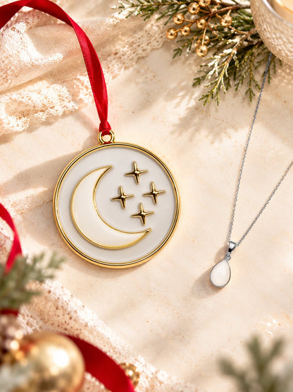 Liquid Gold Drop Pendant + Ornament_Breastmilk_Jewelry_Keepsakes- Mamma's Liquid Love