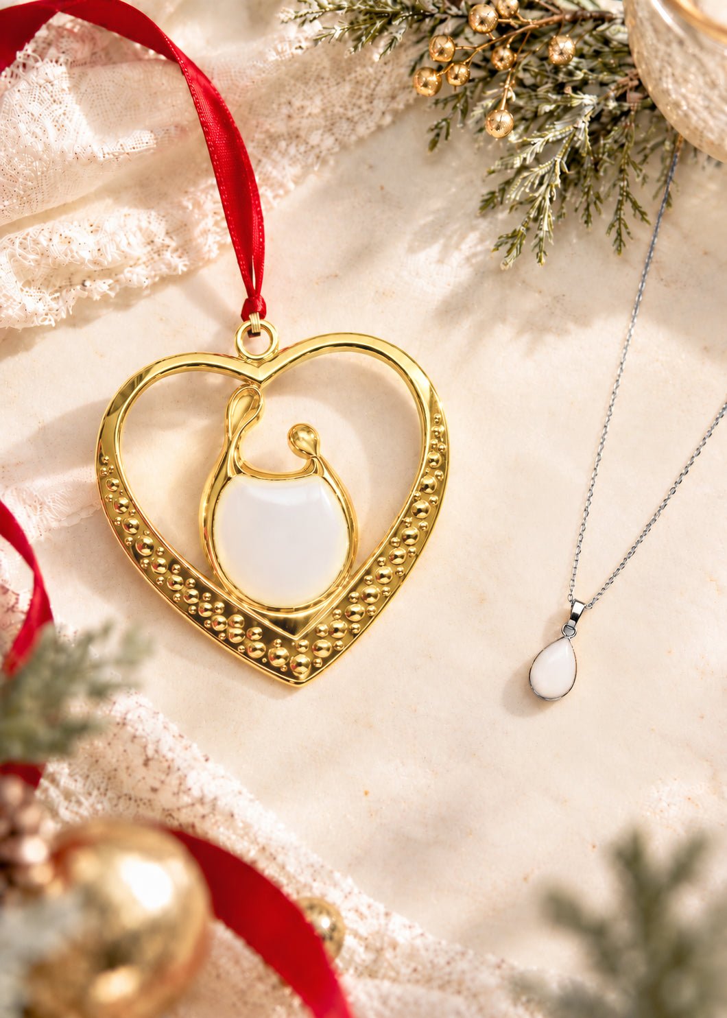 Liquid Gold Drop Pendant + Ornament_Breastmilk_Jewelry_Keepsakes- Mamma's Liquid Love