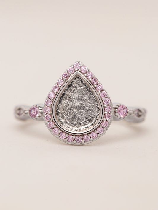 Love Drop Ring with Ornate Band MTM_Breastmilk_Jewelry_Keepsakes- Mamma's Liquid Love