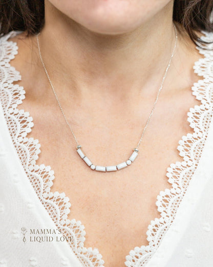 Mama Morse Code Necklace_Breastmilk_Jewelry_Keepsakes - Mamma's Liquid Love